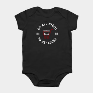 Up All Night To Get Lucky - Cyber Monday Shopaholic Baby Bodysuit